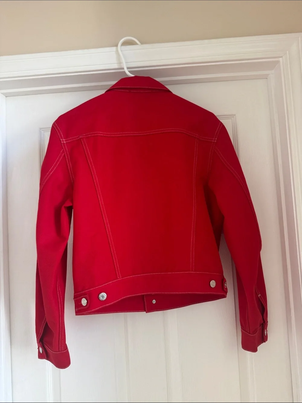 Helmut Lang Red Women's Denim Jacket